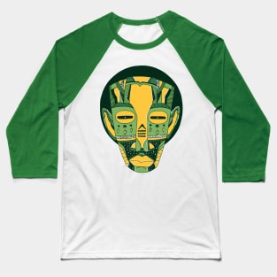 Forrest Green African Mask No 3 Baseball T-Shirt